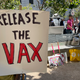 A protest in San Francisco on July 18, 2022.